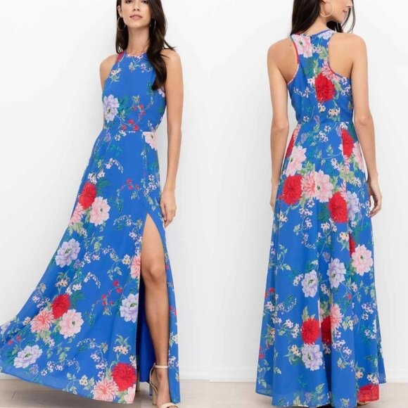 Yumi Kim Dream Floral Maxi Dress Komodo Azure Blue, XS - Picture 1 of 9